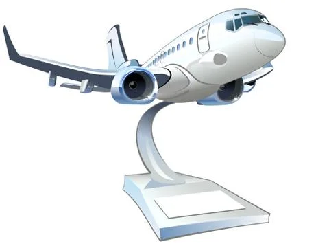 Vector Cartoon Airliner Stock Illustration