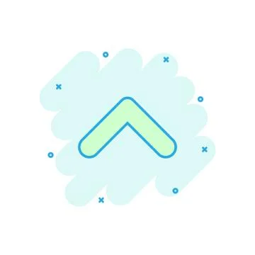 Vector cartoon arrow icon in comic style. Arrow sign illustration pictogram.  Illustrazione stock