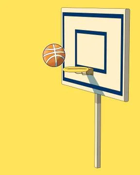 Vector cartoon basketball Stock Illustration