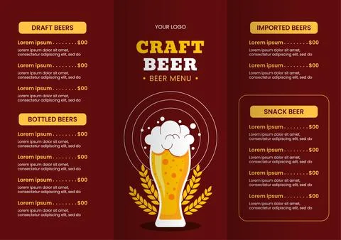 Vector Cartoon of Beer Day Celebration for Online Post and Social Media Bro.. Stock Illustration
