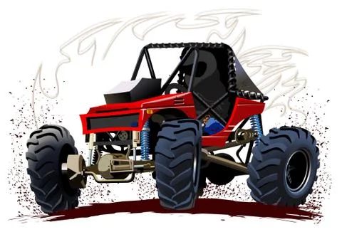 Vector Cartoon Buggy Stock Illustration