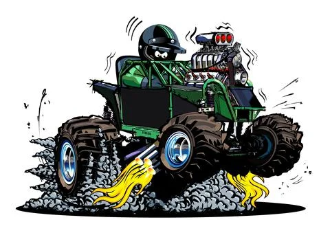 Vector Cartoon Buggy Stock Illustration