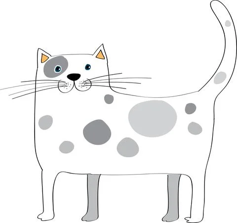 Vector cartoon cat Stock Illustration