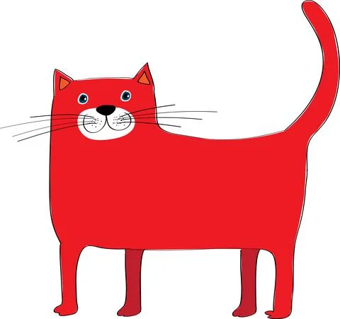 Vector cartoon cat Illustrazione stock
