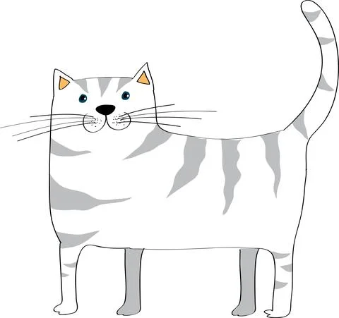 Vector cartoon cat Stock Illustration