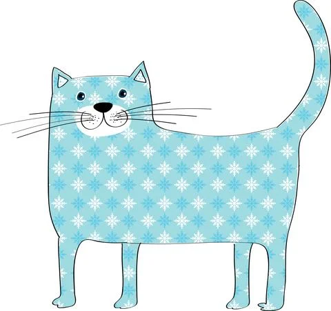 Vector cartoon cat Stock Illustration