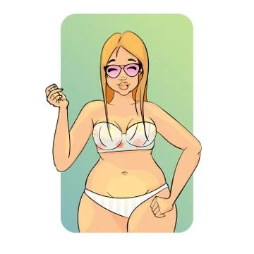 Vector cartoon character. Summer Stock Illustration