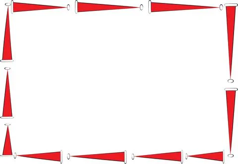 Vector cartoon Christmas border frame card background Stock Illustration