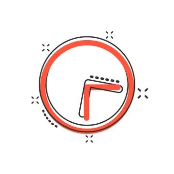 Vector cartoon clock timer icon in comic style. Watch sign illustration picto Stock-Illustration