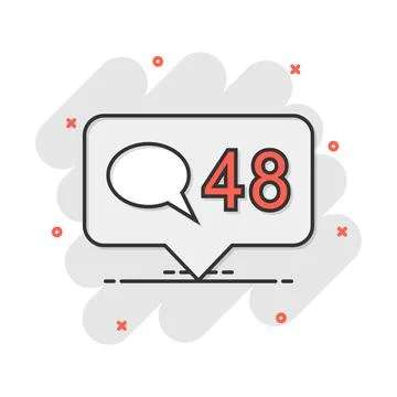 Vector cartoon like, comment, follower icon in comic style. Subscribe sign il Stock Illustration