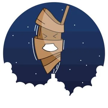 Vector cartoon container with coffee Stock Illustration