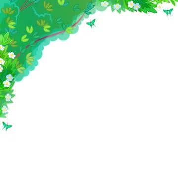 Vector cartoon corner clip art Stock Illustration