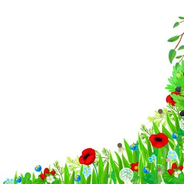 Vector cartoon corner clip art Stock Illustration