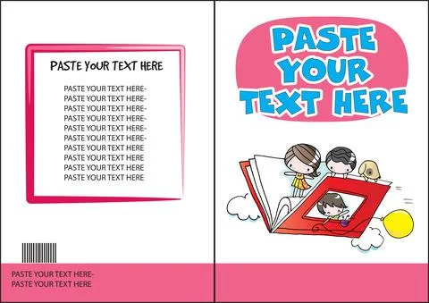 Vector cartoon education activity book cover Stock Illustration