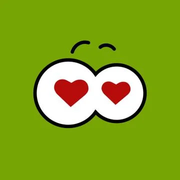 Vector cartoon eyes. Eps10 Illustrazione stock