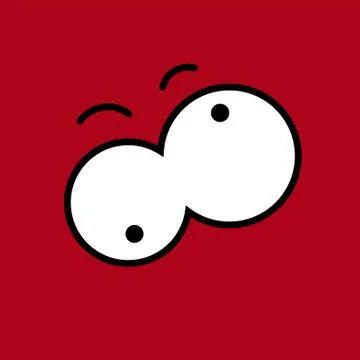 Vector cartoon eyes. Eps10 Stock Illustration