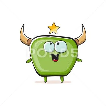 Creative pattern with cartoon monster Royalty Free Vector