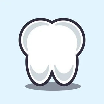Vector cartoon illustration of tooth Stock Illustration