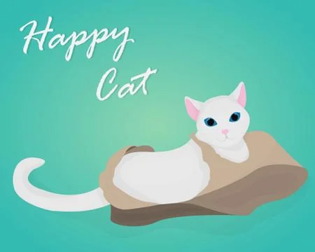 Vector of cartoon images of cute different cat with different action. Pet. Stock Illustration