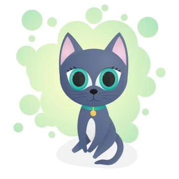Vector of cartoon images of cute different cat. Pet. Vector Stock Illustration