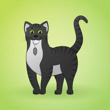 Vector of cartoon images of cute different cat. Pet. Vector Stock Illustration