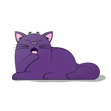 Vector of cartoon images of cute different cat with different action. Washing Stock Illustration