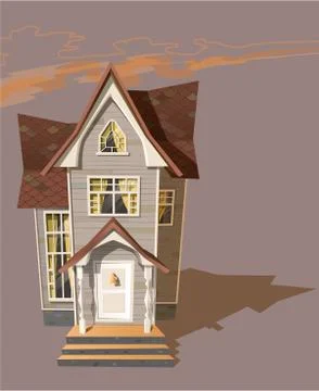 Vector cartoon isolated items for games and graphics. Stock Illustration