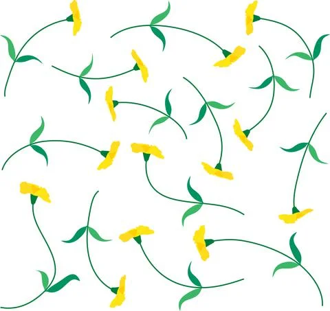 Vector cartoon leaf set background Stock Illustration