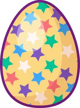 Vector Cartoon Outline Easter Egg Illustrazione stock
