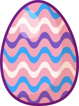 Vector Cartoon Outline Easter Egg Illustrazione stock