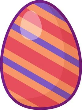 Vector Cartoon Outline Easter Egg Illustrazione stock