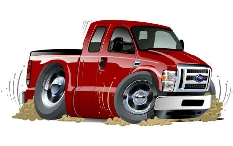 Vector cartoon pickup Stock Illustration