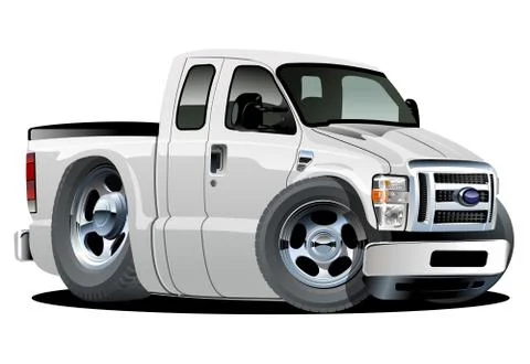 Vector cartoon pickup Stock Illustration