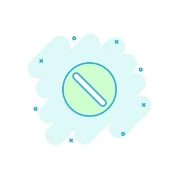 Vector cartoon pill icon in comic style. Tablet concept illustration pictogra Stock Illustration