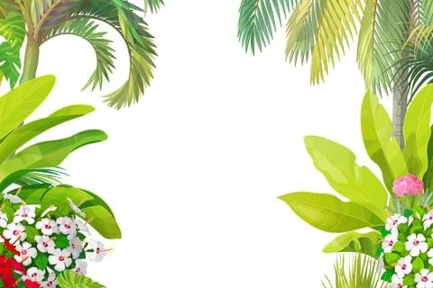 Vector cartoon Sea border background Stock-Illustration