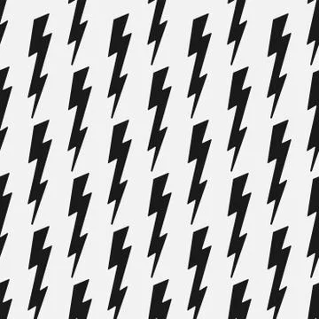 Vector cartoon seamless pattern with flash lightning print. Abstract repeatable 库存插图