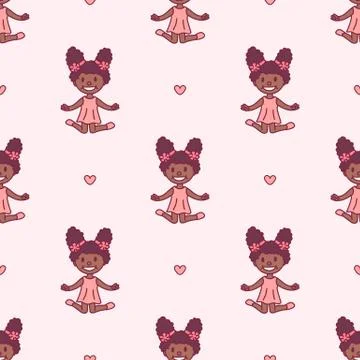 Vector cartoon seamless pattern Stock Illustration