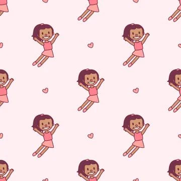 Vector cartoon seamless pattern Stock Illustration