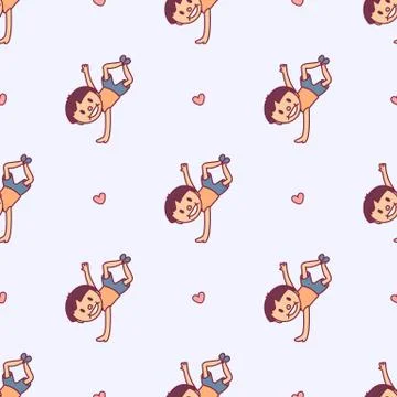 Vector cartoon seamless pattern Stock Illustration