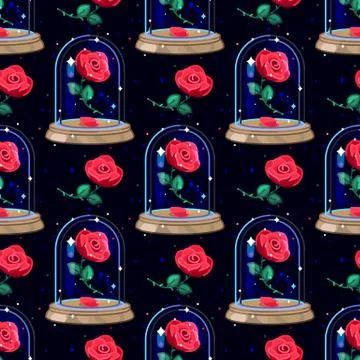 Vector cartoon seamless pattern Stock Illustration