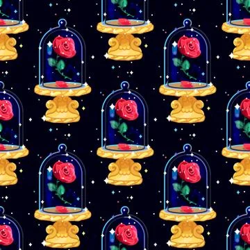 Vector cartoon seamless pattern Stock Illustration