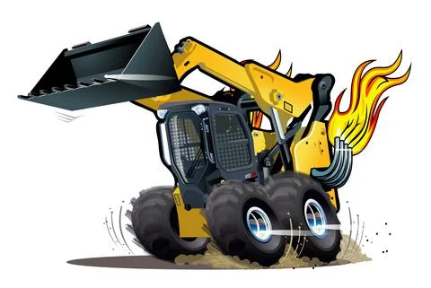 Vector Cartoon Skid Sreer Stock Illustration