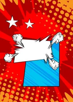 Vector cartoon super background, colorful comic book backdrop. Retro comics.. イラスト素材