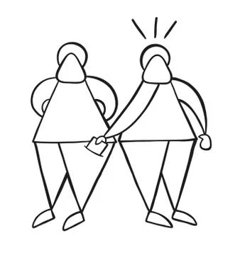 Vector cartoon thief man stealing money from other man pocket Stock Illustration