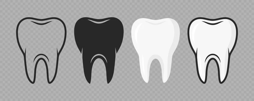 Vector Cartoon Tooth. Design Template for Promoting Dental Care and Toothpaste Stockillustratie