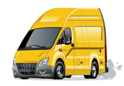 Vector Cartoon van Stock Illustration