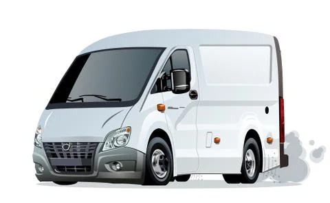 Vector Cartoon van Stock Illustration