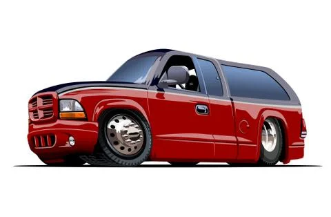 Vector Cartoon Van Stock Illustration