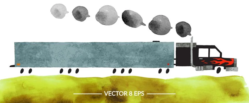 Vector cartoon wagon Stock Illustration