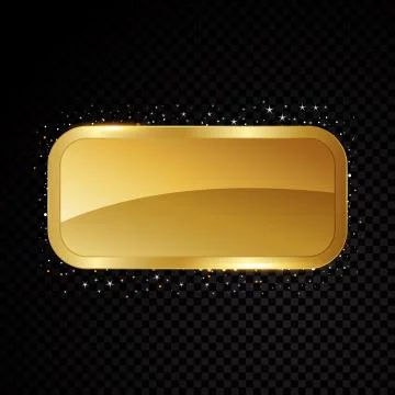 Vector casino frame. Shining banner. Isolated on black transparent background Stock Illustration